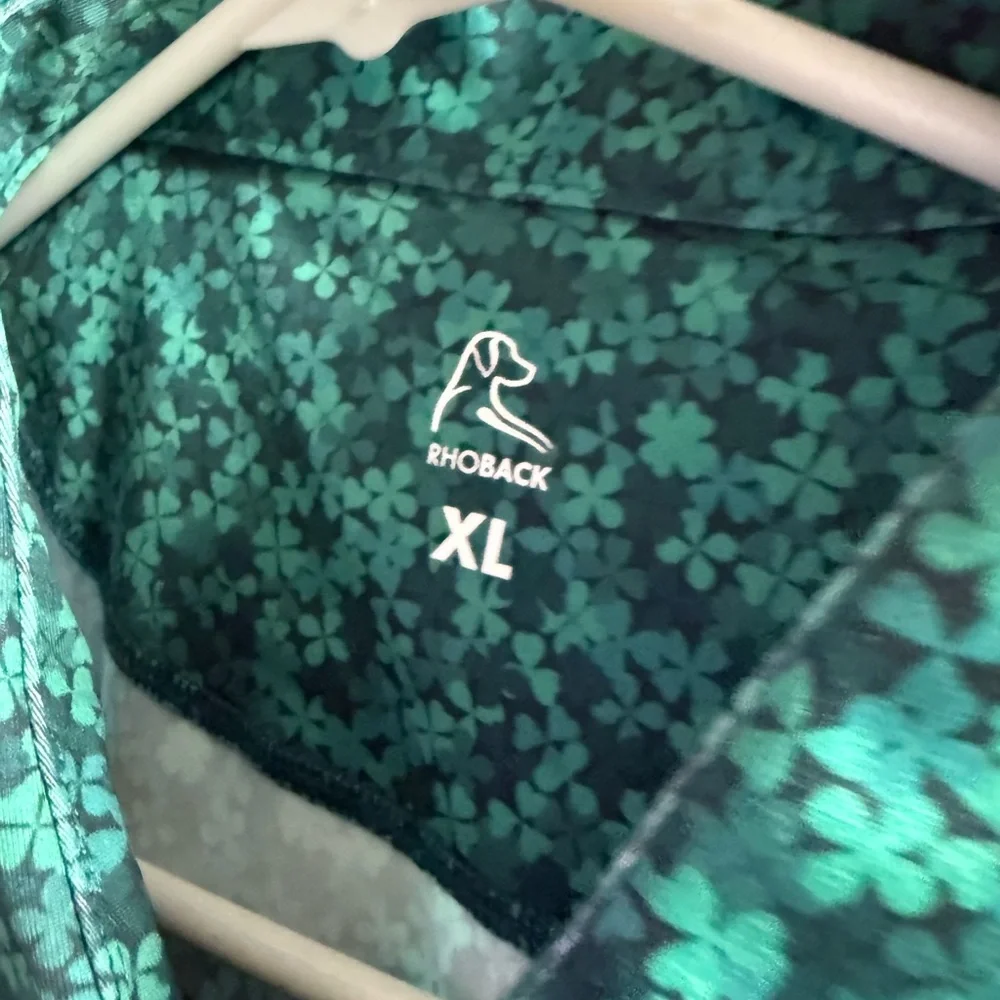 Rhoback Teal Patterned Polo Shirt - Picture 2 of 4